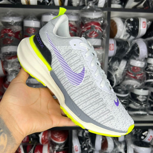 Nike ZoomX Branco/Verde e Roxo